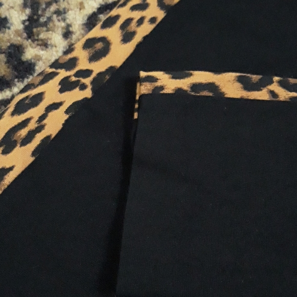 INC Stretchy Legging Ponte Pants Leopard Black 10 - Picture 5 of 5